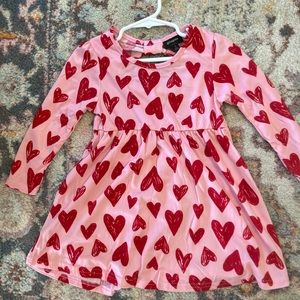 Heart Valentines Day Toddler Dress